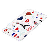 パリの模様とエッフェルタワー マグネット (左側)