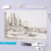 パリの歩道橋1621 薄葉紙 (クラフト)