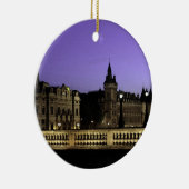 パリの水彩画の夜 セラミックオーナメント (右)