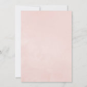 パリの水彩画デスティネーション+ウェディングモノグラム セーブザデート (裏面)
