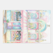 パリの水彩菓子屋 ラッピングペーパーシート (正面3)