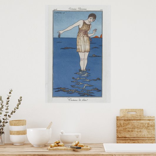 パリの水着 ポスター (キッチン)