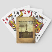 パリの消印を押されたトランプ トランプ (裏面)