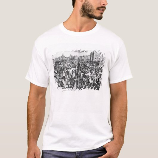 パリの混雑 Tシャツ (正面)