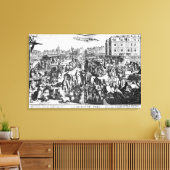 パリの渋滞 キャンバスプリント (インサイチュ (リビング))