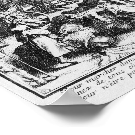 パリの渋滞 ポスター (角)