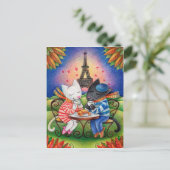 パリの猫たち ポストカード (スタンド正面)