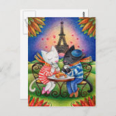 パリの猫たち ポストカード (正面/裏面)