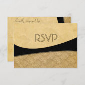 パリの王室のなレースRSVP 出欠カード (正面/裏面)