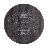 パリの田舎地方の黒板スクリプフランスのト カッティングボード (正面)