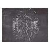 パリの田舎地方の黒板スクリプフランスのト テーブルクロス (正面(横))