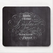 パリの田舎地方の黒板スクリプフランスのト マウスパッド (正面)