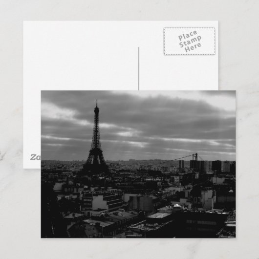 パリの眺め ポストカード (正面/裏面)