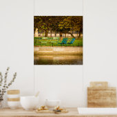 パリの秋の朝フランス ポスター (キッチン)