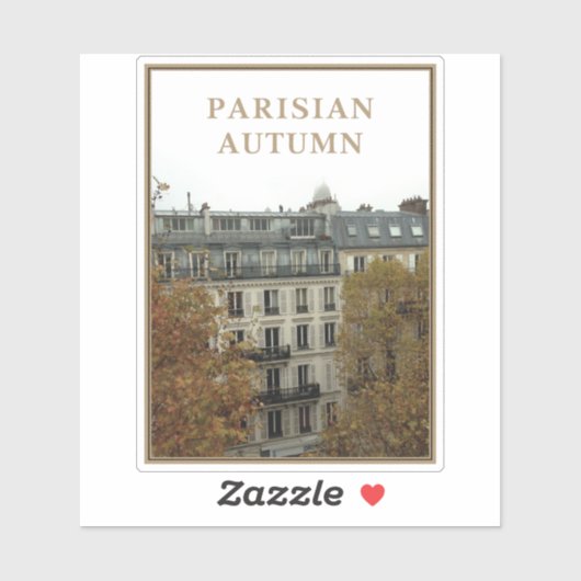 パリの秋 シール (シート)
