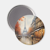 パリの秋 フランス マグネット (正面/裏面)