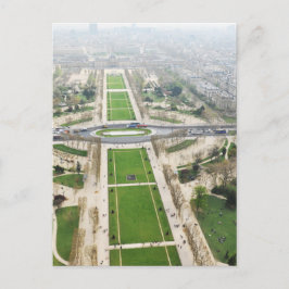 パリの空中眺め ポストカード