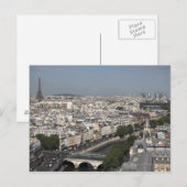 パリの空中眺望 ポストカード (正面/裏面)