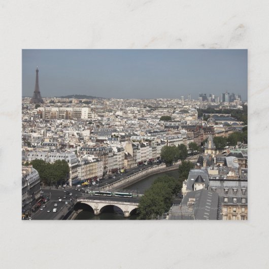 パリの空中眺望 ポストカード (正面)