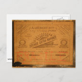 パリの箱の絵葉書 ポストカード (正面/裏面)