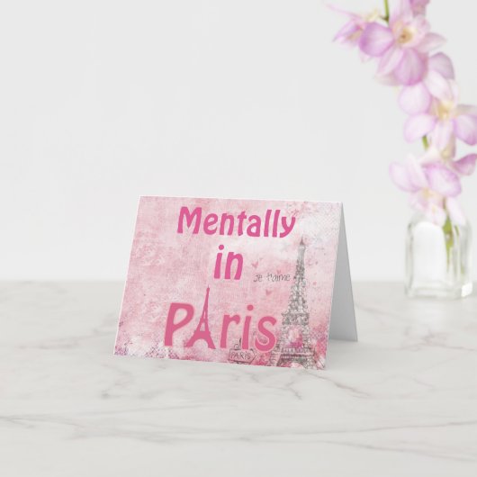 パリの精神的なグリーティングカード カード (蘭)