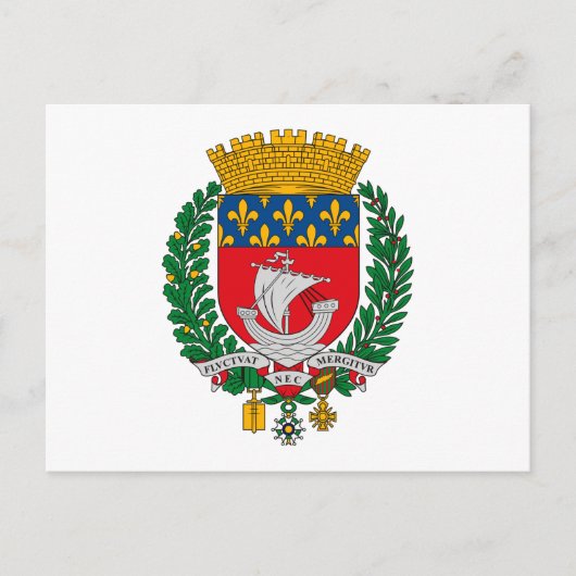 パリの紋章ポストカード ポストカード (正面)