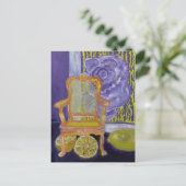 パリの紫のバラ ポストカード (スタンド正面)