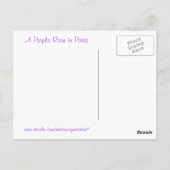 パリの紫のバラ ポストカード (裏面)