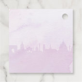 パリの紫色のアイリス フランス語の感謝 フェイバータグ (裏面)