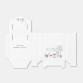パリの結婚式パーティゲスト フェイバーボックス (折り畳みなし)