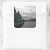 パリの美しい夕日のシール スクエアシール (バッグ)