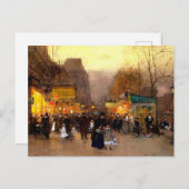 パリの聖マルティン聖降誕祭 シーズンポストカード (正面/裏面)