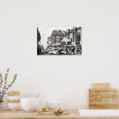 パリの聖ローチ教会の前で撮影 ポスター (キッチン)