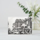 パリの聖ローチ教会の前で撮影 ポストカード (スタンド正面)