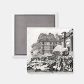 パリの聖ローチ教会の前で撮影 マグネット (正面/裏面)