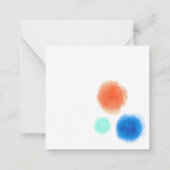 パリの自転車に乗った猫 ノートカード (裏面)