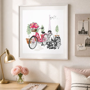 パリの自転車ポスター ポスター