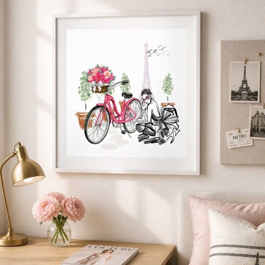 パリの自転車ポスター ポスター