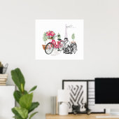 パリの自転車ポスター ポスター (ホームオフィス)
