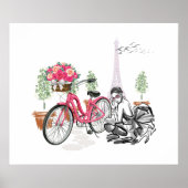 パリの自転車ポスター ポスター (正面)