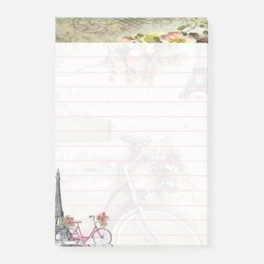 パリの自転車 ポストイット (正面)