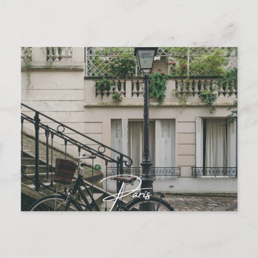 パリの自転車 (Paris) シーズンポストカード (正面)