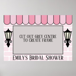 パリの花嫁シャワー写真フレームポスター ポスター