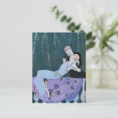 パリの花火大会のアールデコはがき ポストカード (スタンド正面)