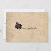 パリの花 エッフェル塔 | 砂 招待状 (裏面)