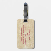 パリの荷物のラベルの夜 ラゲッジタグ (裏面縦)