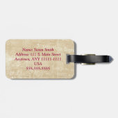 パリの荷物のラベルの夜 ラゲッジタグ (裏面横)