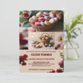 パリの菓子店 マカロン 雑誌 テーマ 招待状 (スタンド正面)