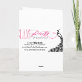 パリの華 エッフェル塔 | ティール ありがとう サンキューカード (裏面)