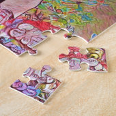 パリの落書きのPomipidou博物館 ジグソーパズル (側面)